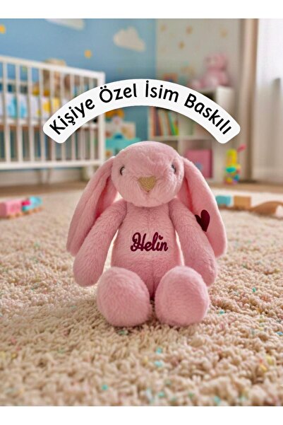 celinegiftbox İsme Özel Uyku Arkadaşı Peluş Tavşan Kişiselleştirilebilir Well...