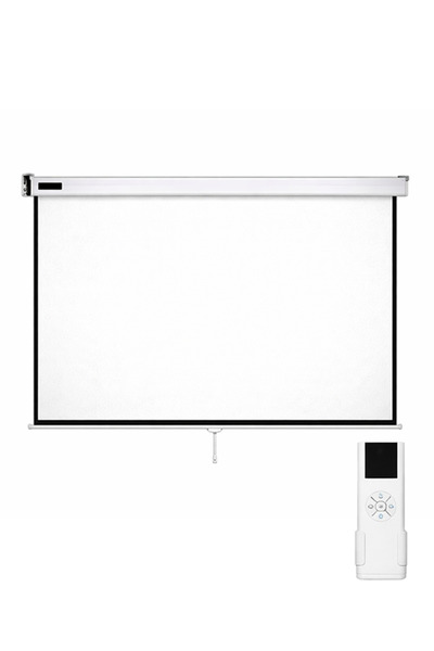 DECON DPC-120 - 240X180 Projeksiyon Perdesi - Motorlu Uzaktan Kumandalı