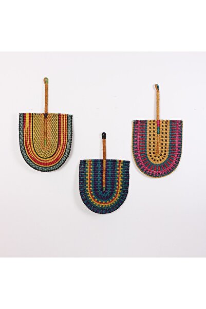 Mylamp Turkuaz Deniz Sazı 70x43x40 cm. Japon Yelpaze