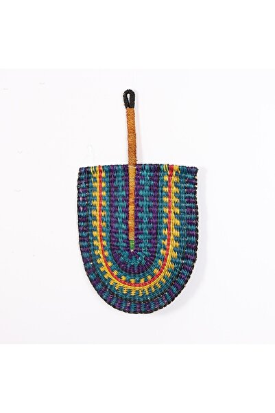 Mylamp Turkuaz Deniz Sazı 60x40x37 cm. Japon Yelpaze