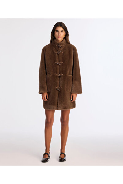 Yargıcı Regular Stand Collar Long Sleeve Coat