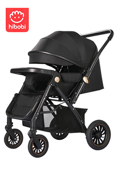 hibobi Luxury Reversible Baby Stroller, Step-to-Fold, 0–6 Years, 50 kg