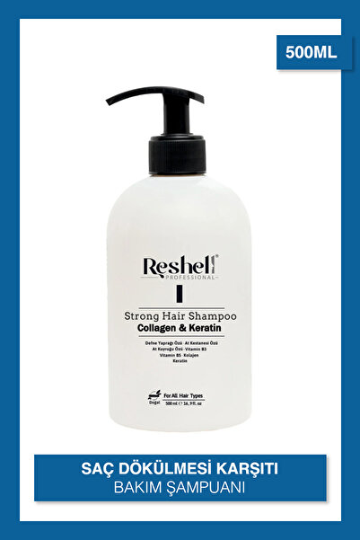 Reshell Saç Dökülmesi Bakım Şampuanı At Kuyruğu Özlü Tuzsuz Kolajen Ve Keratin Katkılı 500 ml