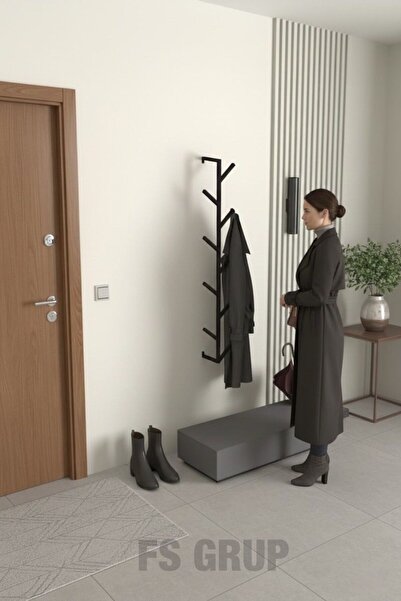 FSHOME FS GRUP | Duvara Monte Palto Askılığı – Modern Metal Askılık, Antre ve...