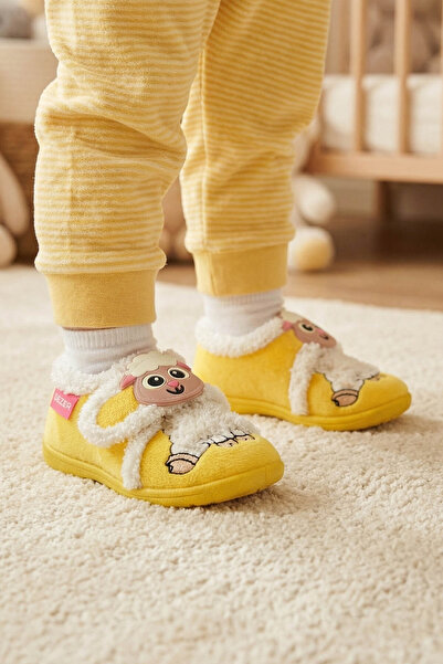 GEZER Kışlık Cırtlı Ayarlanabilir Rahat Iç Taban Kız Çocuk Panduf Ayakkabı