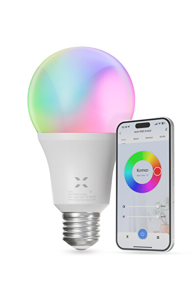 Xenon Smart Akıllı Wi-Fi Led Akıllı RGB Ampul Mobil Uygulama Google Home ve Alexa Uyumlu Aydınlatma X7021