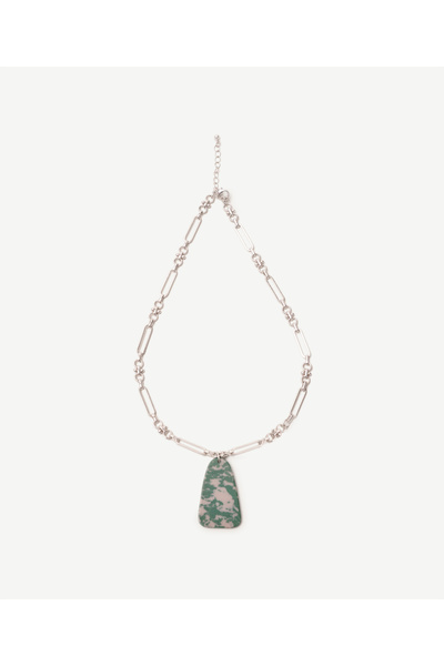 Yargıcı Uç Detaylı Zincir Kolye