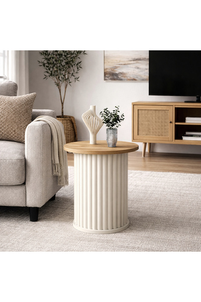 Dekorister Bohema Yan Sehpa Aytaşı - Sepet