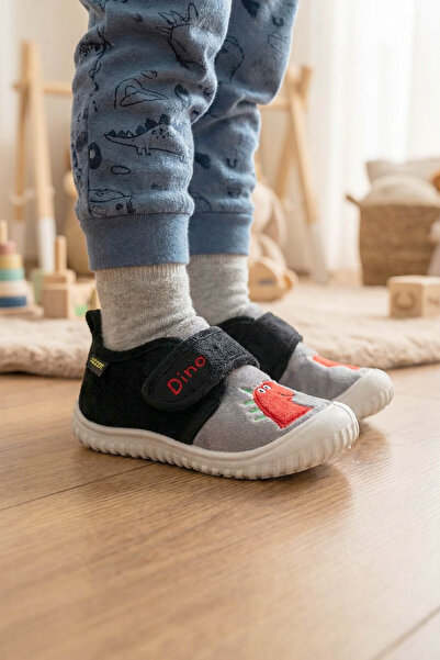 GEZER Kışlık Cırtlı Panduf Patik Erkek Ayakkabı