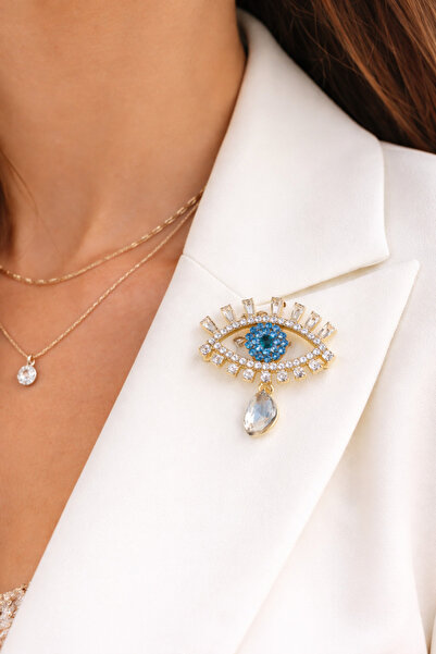 Jack Ferrero KADIN KRİSTAL TAŞLI BROŞ