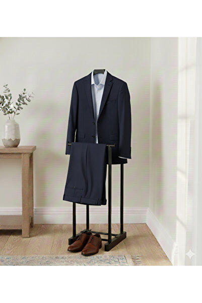 oneon express Ikili Dilsiz Uşak Elbise Askısı Siyah - Giysilerinizin Yüksekli...