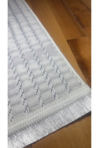 İKİZLER HALI Beyaz-A.gri Modern Tasarım Sisal Bukle Özel Ölçü Salon Oturma Odası Koridor Mutfak Halısı Yolluk