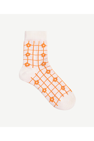 Yargıcı Floral Patterned Long Socks