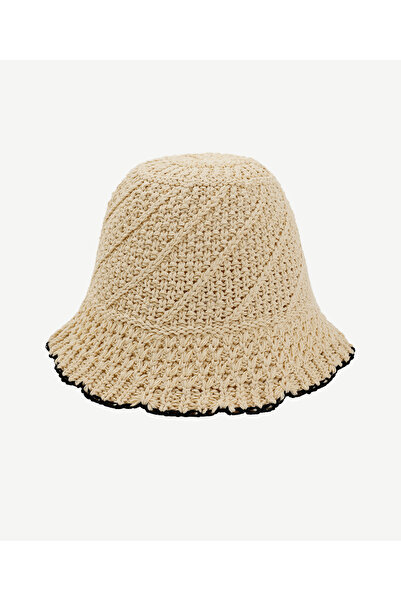 Yargıcı Knitted Detailed Cloche Hat