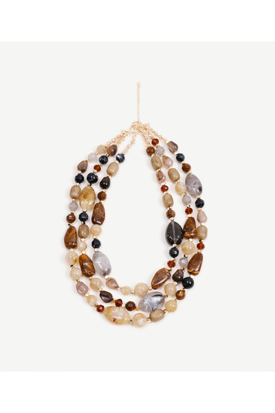 Yargıcı Çoklu Sıralı Akrilik Kolye