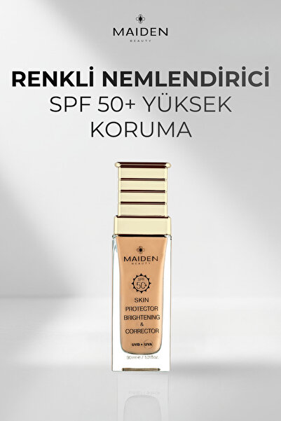 Maiden Beauty كريم واقي من الشمس مضيء، عامل حماية من الشمس +50، تأثير تغطية، ...