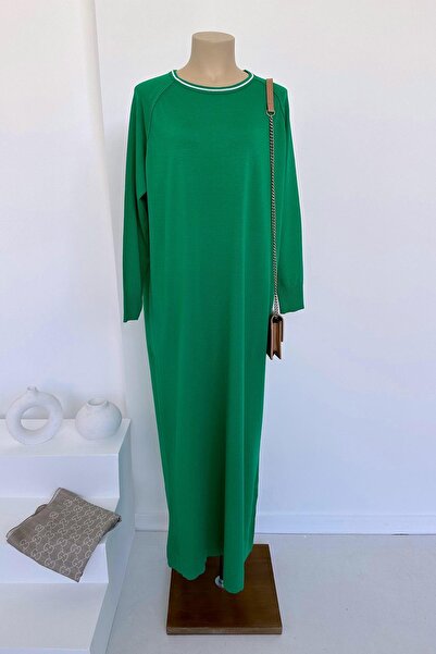 Ka Hijab Реглан Мерсеризована сукня - Зелена