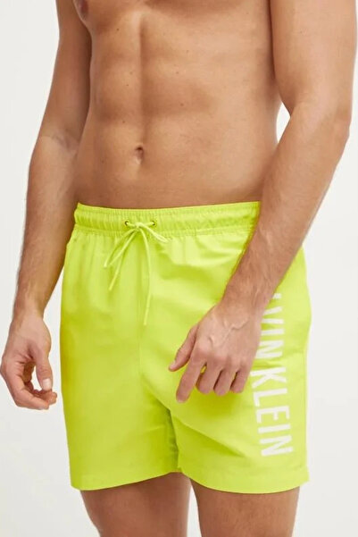 Calvin Klein ملابس سباحة رجالية برباط متوسط ​​KM0KM01092-LRF