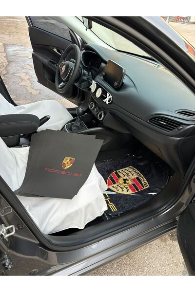 CAROTE Porsche halı paspas seti ön arka takım paspas (koruma ambalajlı)+10 ad...