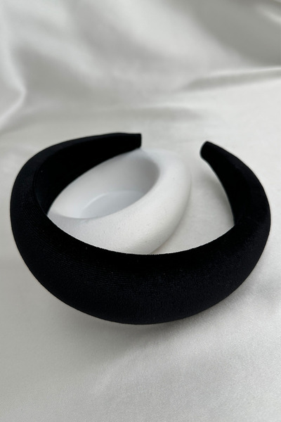 Modex Μαύρη ίσια κορώνα από βελούδο