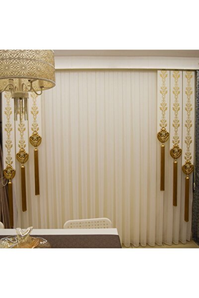 Nazhome Varak Etek Kravat Japon Panel Fon Perde