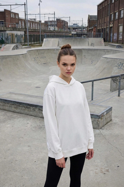 PASTELASTORE Bumbac cu glugă 2 fire Spring O supradimensionat Hanorac