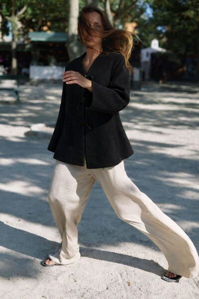 HAKKE Bağlama Detaylı Kaşe HIRKA