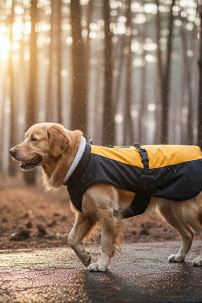 oyapet Köpek Mont Yağmurluk, İçi Polarlı, Yağmur Rüzgar Geçirmez, Kolay Giydirilir