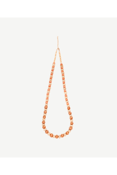 Yargıcı Kemik Ve Kabuk Boncuklu Kolye