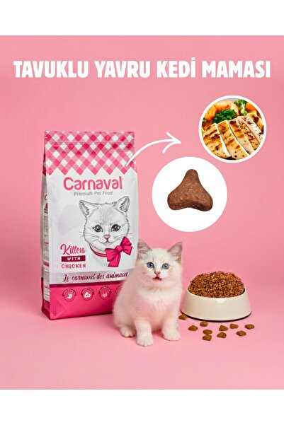 Carnaval Premium Tavuklu Yavru Kedi Maması 15 Kg