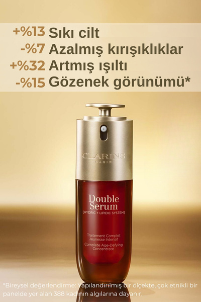 Clarins DOUBLE SERUM 9 50ML ÇİFT FAZLI YAŞLANMA VE KIRIŞIKLIK KARŞITI KONSANTRE SERUM
