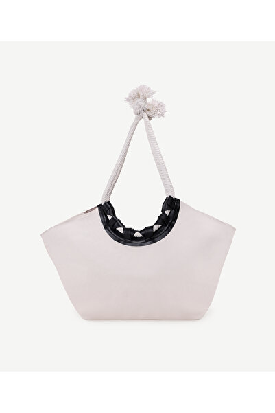 Yargıcı Halat Detaylı Plaj Çantası