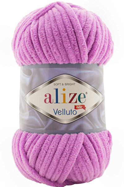 Alize Velluto Kalın Kadife El Örgü İpi 378 Orkide