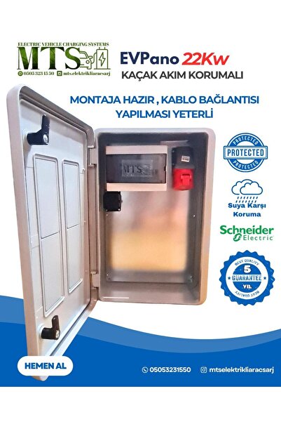 MTSevcharger 22 KW PANO 60 40 20 SCHNEİDER TAŞINABİLİR ELEKTRİKLİ ARAÇ ŞARJ C...
