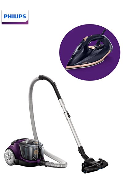 Philips Avantaj Paketi Gc4909/60 Azur Buharlı Ütü Ve Fc9323/07 Powerpro Compact Süpürge