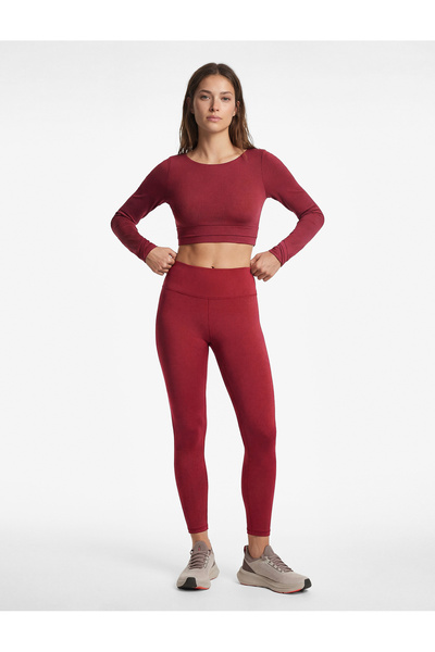 Koton Yüksek Bel Slim Fit Basic Spor Tayt