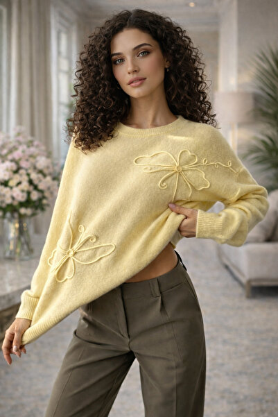 OYERGA MODA Women's Patterned Sweater