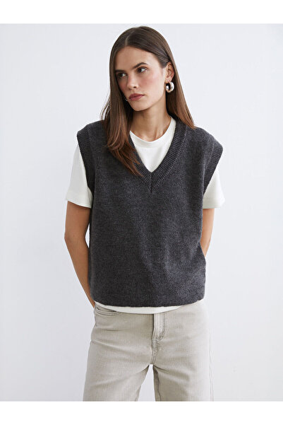 LC Waikiki V-Neck Women's Knitwear Sweater