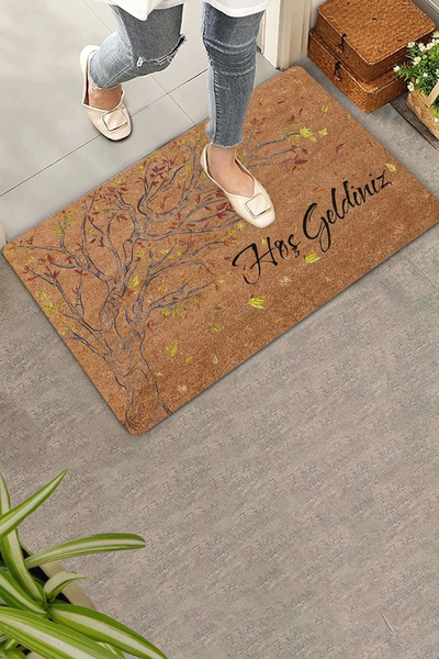 Valerine Life Χαλάκι καλωσορίσματος με θέμα το δέντρο Leaf Dump 45x70cm