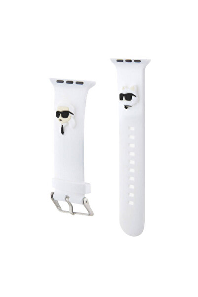 Karl Lagerfeld ساعة 7 مقاس 45 ملم، حزام سيليكون أصلي مرخص بشعار كارل وشوبت ال...