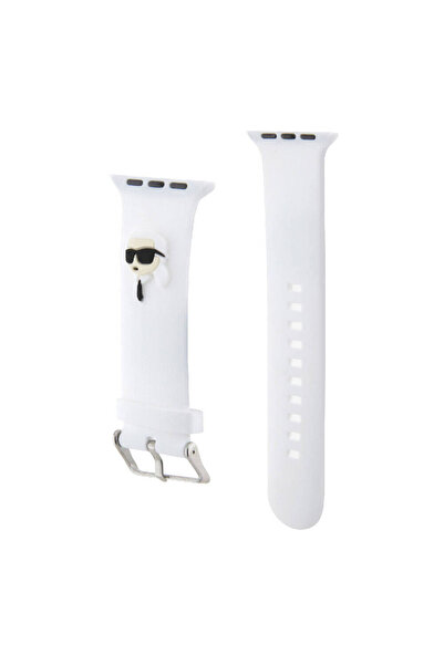 Karl Lagerfeld ساعة 10-11 مقاس 46 ملم، حزام سيليكون أصلي مرخص بشعار كارل هيد ...