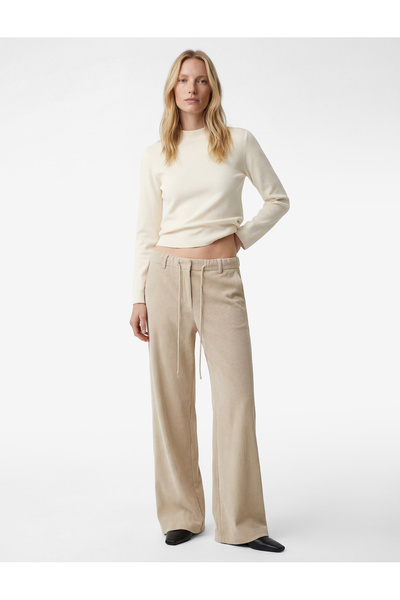 Koton Regular Fit Long Sleeve Lightweight Stand Collar Knitwear Sweater