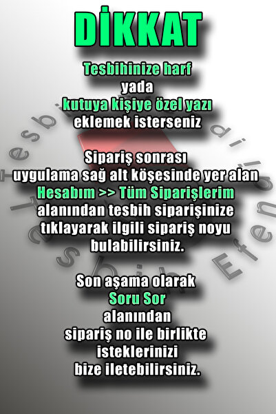 TESBİHEFENDİ Özel Seri Usta işi Kutulu Ve Gümüş Püskül Ateş Kehribar Tesbih