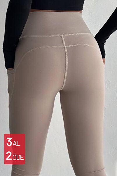 Balenbi Ženske gamaše visokog struka za oporavak - Double Pocket Fitness Legg...
