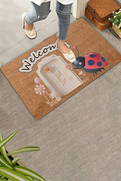 Valerine Life Șansă pe Locul bună Buburuza Bine ați venit Covoraș de ușă 45x70cm