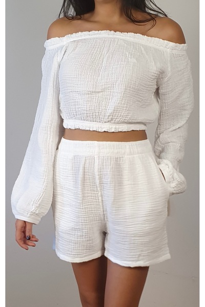 Gabi Gabrielle Coco Pamuk Muslin Salaş Şort