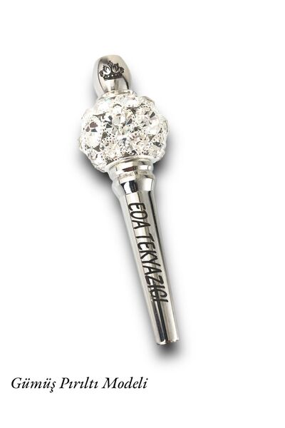 Genel Markalar Nargile Sipsi Gümüş Kaplama Taşlı Model Kişiye Özel