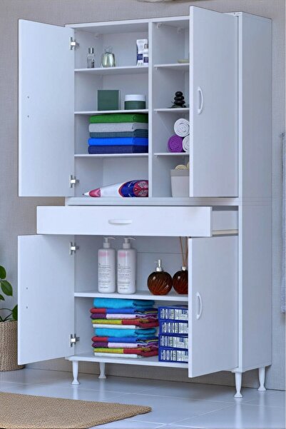 Eliusta Nexa Modüler Dolap 90 Cm Banyo/Mutfak Dolabı Extra Kullanım Alanlı 90...