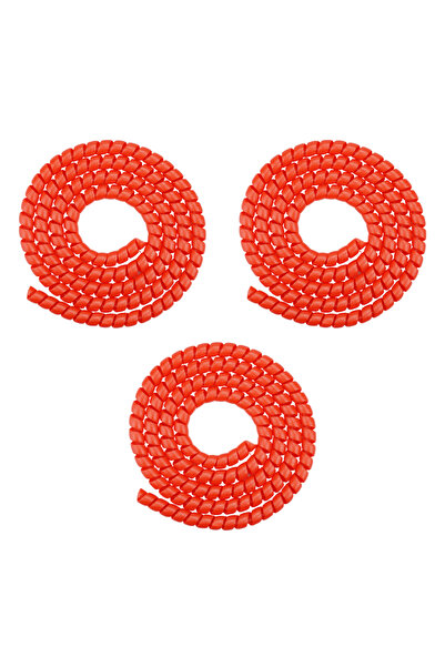 MOJOYCE 3PCS Red 1.3m Electric Scooter Line Protector Cover Universal Electric Scooter Cable Protection Cove