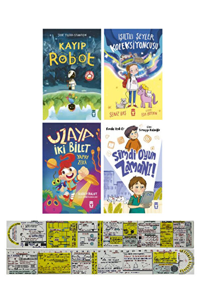 Timaş Çocuk Kayıp Robot+Işıltılı Şeyler Koleksiyoncusu+Uzaya İki Bilet Yapay ...